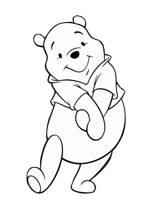 happy  shying walt disney winnie pooh coloring pages print color craft