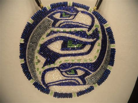 seattle seahawks fanatic beaded pendant this is some awesome tight