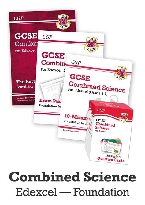 gcse combined science edexcel revision bundle foundation cgp books