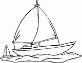 Voilier Kleurplaat Voiliers Barche Kleurplaten Barca Zeilboot Colorier Voertuigen Gratuit Nave Navi sketch template