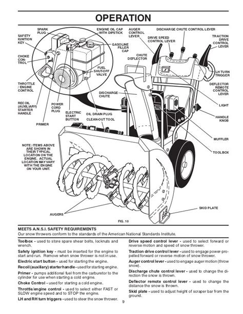 poulan pro ppes snow thrower owners manual
