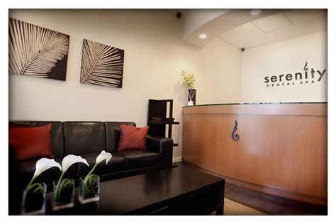 modern reception area  serenity dental spa yelp