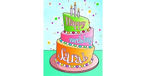 happy birthday sarah personalized birthday book with name journal