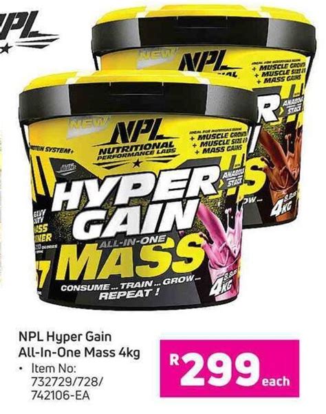 npl hyper gain    mass kg offer  game