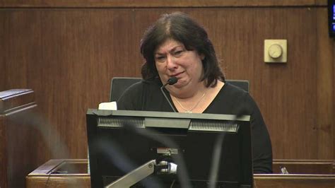 woman provides emotional testimony with son in law on trial