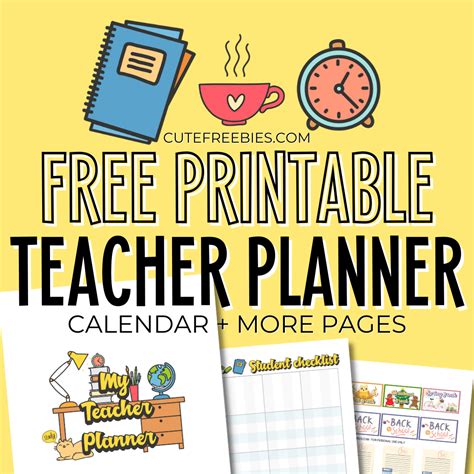 teacher planner     printable cute freebies