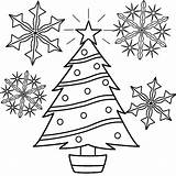 Coloring Christmas Snowflake Snowflakes Tree Pages Preschoolers Printable Kids Simple Print Bigactivities Trees Merry Do Popular sketch template