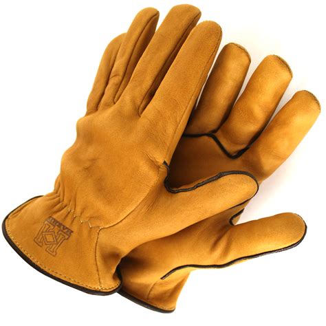 uninsulated work gloves copperchocolate harris leather