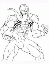 Venom Coloring Avengers Coloring4free Coloringhome Chibi sketch template