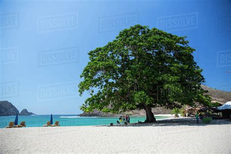 mawun beach pantai mawun lombok indonesia stock photo dissolve