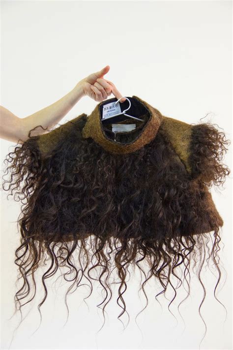 eindhoven graduate designs clothes    human hair design indaba