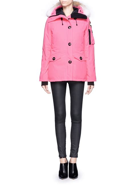 Lyst Canada Goose Montebello Parka In Pink