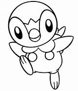 Piplup Pokemon Banshee Coloringhome sketch template