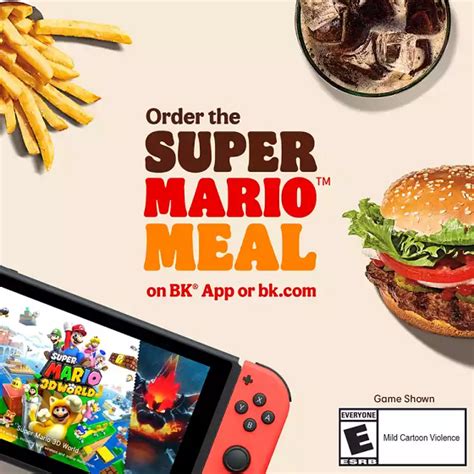 burger king offering  super mario meal  part   game system