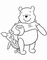 Coloring Pooh Piglet Cartoon Pages Bear Friends Color Cartoons Kids Clipart Winnie Book Fun Library Printable Popular Clip Coloringhome sketch template