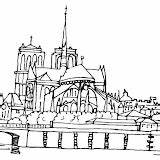 Notre Dame Coloring Pages Post sketch template