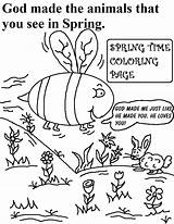 God Coloring Made Spring Animals Pages Time Color Animal Printable Sunday School Getcolorings Books sketch template