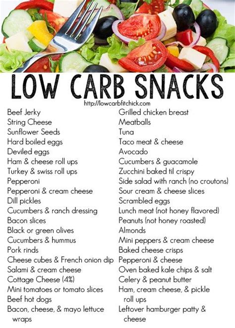 carb snack list  carb snacks list  carb diets