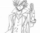 Fushimi Saruhiko Sword Coloring Pages sketch template