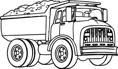 nice dump truck transport coloring page boyama sayfalari