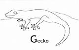 Coloring Gecko Pages Printable Color Sheets Card Kids Disimpan Dari Geckos Cute sketch template