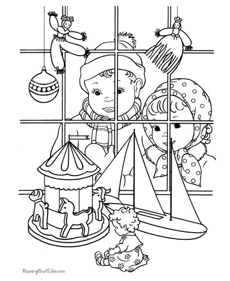 christmas toy coloring pages