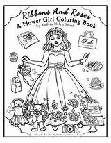 Coloring Flower Girl Pages Etsy Wedding Bearer Ring sketch template