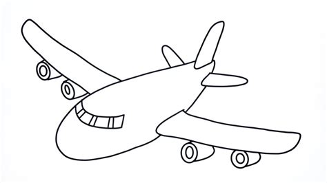 belajar menggambar  mewarnai pesawat jumbo jet youtube