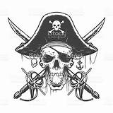 Pirate Skull Vector Illustration Pirata Calavera Totenkopf Tattoo Piratas Drawings Head Sketch Flag Choose Board Dibujos Tattoos Tatuajes sketch template