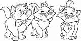Aristocats Coloring Pages Cat Kids Activities Realistic Tabby Marie Color Printable Getcolorings Activity sketch template