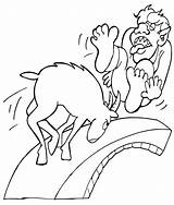 Goats Billy Gruff Troll Goat Ziege Ausmalbilder Sheets Clipground sketch template