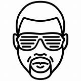Kanye Rapper Singer Xcolorings sketch template