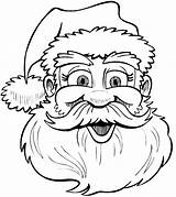 Santa Coloring Claus Christmas Pages Drawing Clip Kerstman Outline Printable Clipart Face Kids Book Cliparts Sketch Filminspector Library Gentleman Popular sketch template