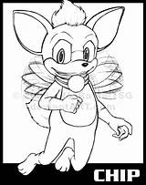 Sonic Unleashed Chip Coloring Pages Tsg Marama Deviantart Template sketch template