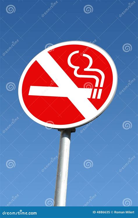 smoking sign stock image image  restriction blue