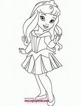 Coloring Princess Pages Aurora Baby Kids Disney Prinsess Popular sketch template