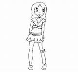 Coloring Girl Coloringcrew sketch template