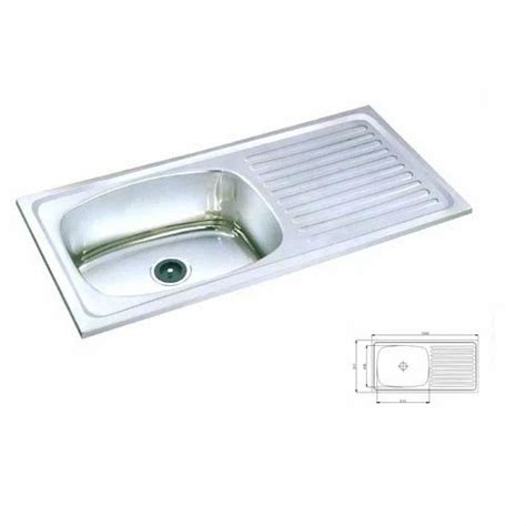 single bowl single drain sink   price  ahmedabad  shivam exports id