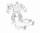 Sideswipe sketch template