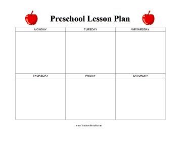 preschool lesson plan templates  printable victoria milos