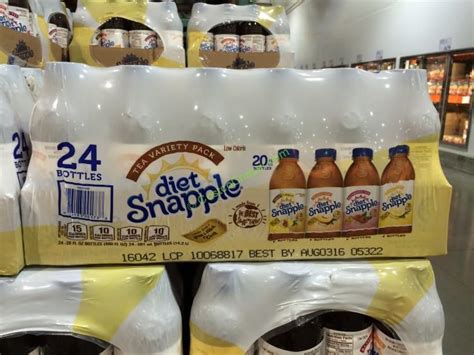 Snapple Diet Tea Variety Pack 24 20 Ounce Bottles