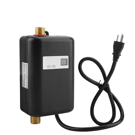 herchr water heating   lcd mini electric tankless instant hot