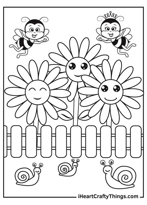 garden coloring pages printable