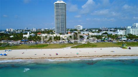aerial video hotels  ocean terrace miami beach stock footagehotels