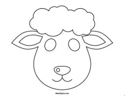 image result  sheep template printable sheep mask sheep face