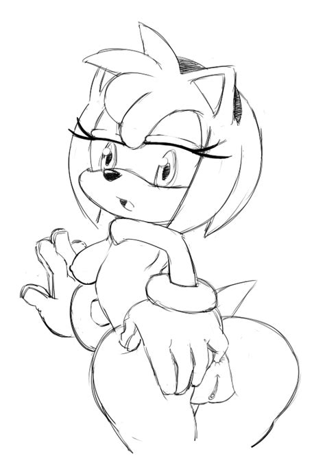 Rule 34 Amy Rose Ass Breasts Female Gloves Hedgehog
