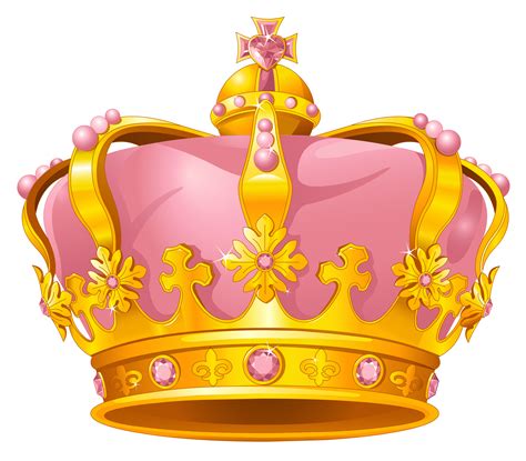 pink  gold crown clipart kid clipartix