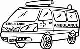 Ambulance Coloring Book Moveable Hospital Pages Transportation Fantastic sketch template