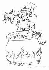 Cauldron Witchcraft sketch template