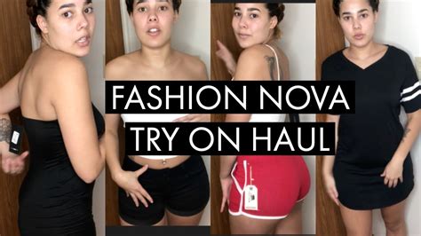 fashion nova try on haul youtube
